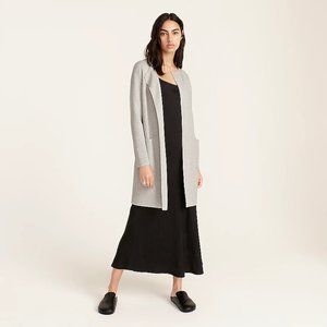 J Crew Juliette collarless sweater-blazer, grey